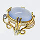 925 silver ring with lavender chalcedony and tanzanites. Rings. Silverjewels. My Livemaster. Фото №6