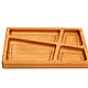 Order Menazhnitsa rectangular pine 4 sections. dish wooden. SiberianBirchBark (lukoshko70). Livemaster. . Plates Фото №3