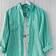 Mint women's shirt made of 100% linen. Shirts. etnoart. Online shopping on My Livemaster.  Фото №2