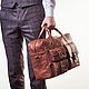 Кожаная мужская сумка, Мужская сумка, Санкт-Петербург,  Фото №1