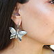 Кольцо и серьги Бабочки из серебра 925 HH0167. Комплекты украшений. Sunny Silver. Интернет-магазин Ярмарка Мастеров.  Фото №2
