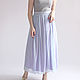 Skirt blue mesh long. Skirts. Skirt Priority (yubkizakaz). Online shopping on My Livemaster.  Фото №2