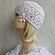 Order White Lotus Hat. CROCHET OLGA RICH. Livemaster. . Caps Фото №3