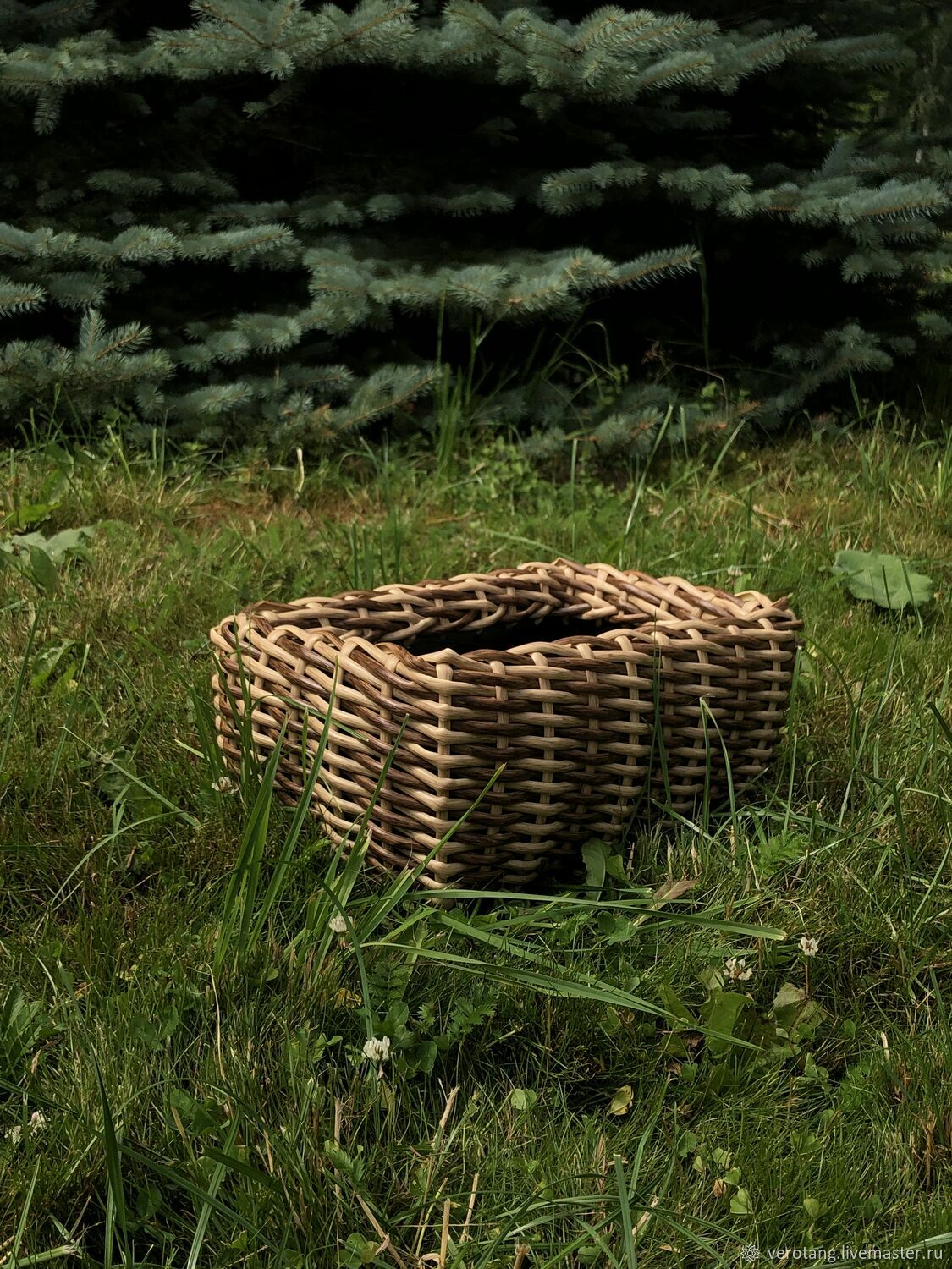 Корзина из искусственного ротанга (кашпо) в интернет-магазине на ...