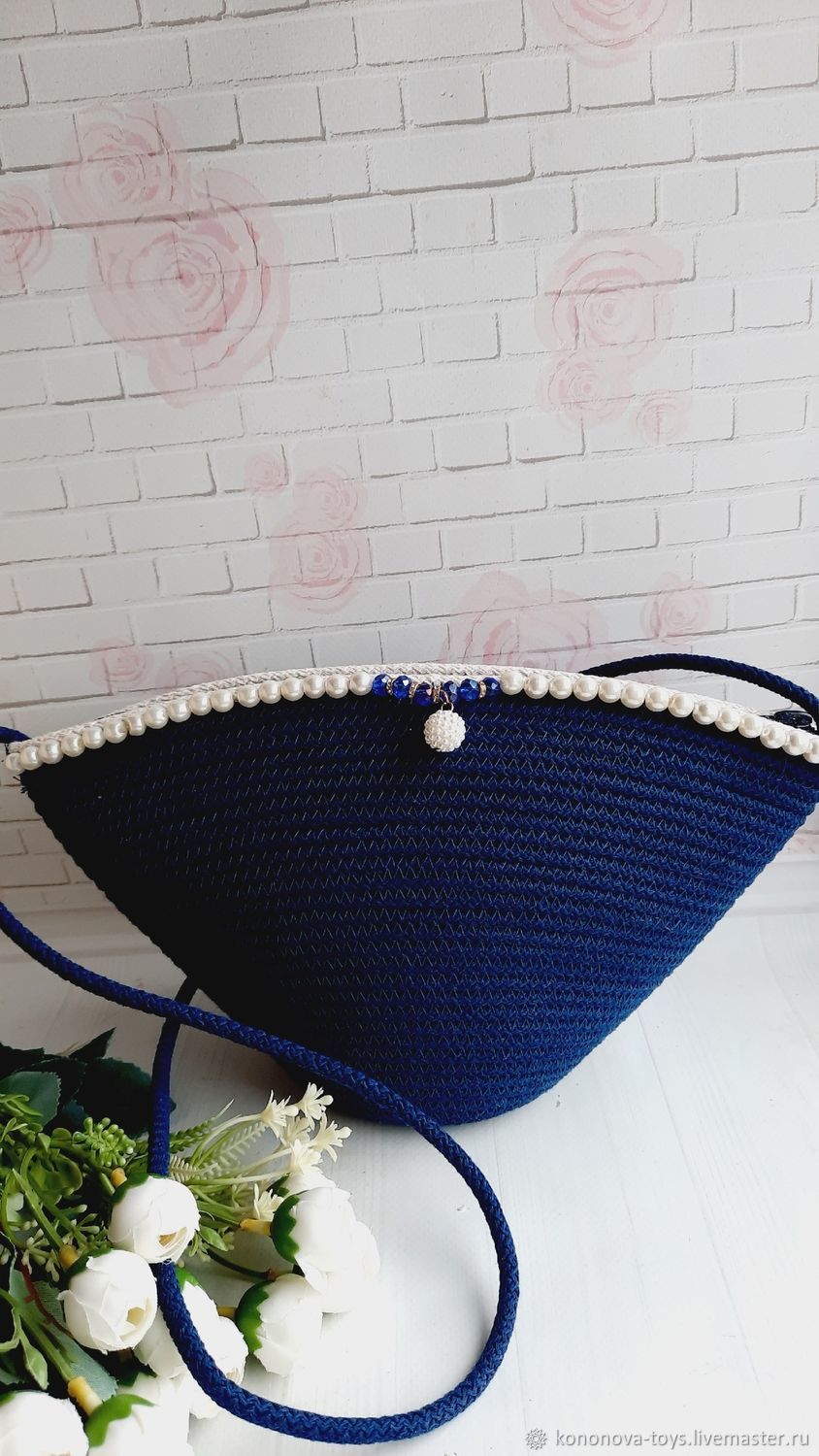 Детская сумка из хлопкового шнура в интернет-магазине Ярмарка Мастеров ...