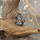 Серебряное кольцо с красным гранатом "Elven Daria". Кольца. BlackTree (InSilver). Ярмарка Мастеров.  Фото №5