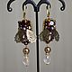 Order Bee earrings are long with crystals. VeninnaS. Livemaster. . Earrings Фото №3