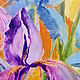 Painting 'Irises' oil on canvas. Pictures. Paint with Love (lotmarket). My Livemaster. Фото №5