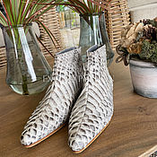 Обувь ручной работы handmade. Livemaster - original item Ankle boots with Python skin. Handmade.
