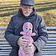 Бегемот Алексей вязаный игрушка ручной работы. Мягкие игрушки. IRINA GRUDKINA Handmade Knitwear. Ярмарка Мастеров.  Фото №9