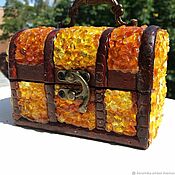 Для дома и интерьера handmade. Livemaster - original item Box: Amber jewelry box. Handmade.