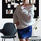 Легендарный вязаный свитер Рубан с рельефным узором. Свитеры. VZ”*Ƹ̴Ӂ̴Ʒ*”ВЯЗАНИЕ НА ЗАКАЗ”*Ƹ̴Ӂ̴Ʒ*. Ярмарка Мастеров.  Фото №5
