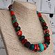 Large beads of medium length with natural stones in an ethnic style. Necklace. Ritasdreams (ritasdreams). My Livemaster. Фото №6