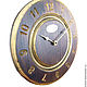 Order Wall clock. Beech. Old gold. Two. LogoClock. Livemaster. . Watch Фото №3