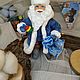 Игрушка на елку из ваты Дед мороз с мешком и игрушкой, Елочные игрушки, Краснодар,  Фото №1