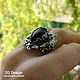 Order Silver ring 'Marlena' with Black onyx. Shard Noir - handmade jewelry. Livemaster. . Rings Фото №3