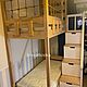 Детская двухъярусная Эко кровать домик. Кровати. Krovatkivika. Интернет-магазин Ярмарка Мастеров.  Фото №2
