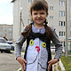 Order Cat vest for girl, felted. silk wool. Livemaster. . Childrens vest Фото №3