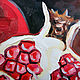 Oil painting Pomegranate. Pictures. Dubinina Ksenya. Online shopping on My Livemaster.  Фото №2