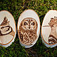 Заказать Выжигание на спиле дерева «Сова». Wooden Owl I Мастерская изделий. Ярмарка Мастеров. . Картины Фото №3