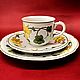 Винтаж: Чайное трио Герань Geranium от Villeroy&Boch. Кружки винтажные. Старая чашка. Интернет-магазин Ярмарка Мастеров.  Фото №2