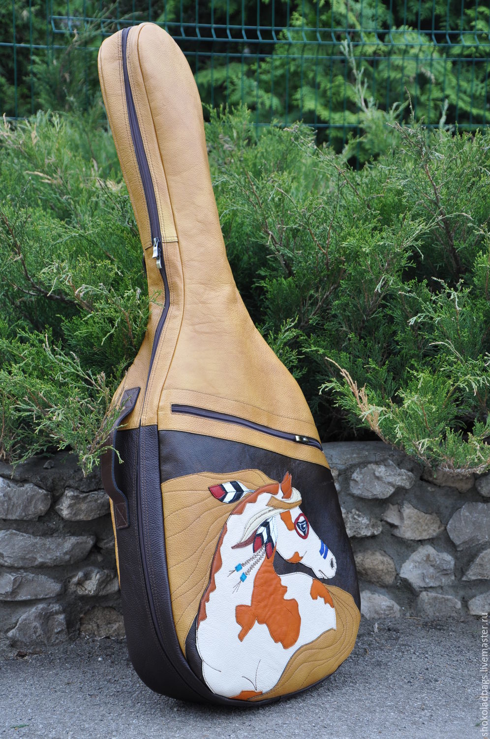 Кожаный чехол для гитары " Спирит - дух прерий" в интернет-магазине на ...