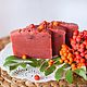Soap natural Ashberry beads from scratch, handmade red. Soap. soapy fun. My Livemaster. Фото №4