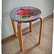 Decoupage stool ' Merry harvest'. Stools. nikazvereva. My Livemaster. Фото №5