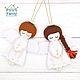 Christmas angels. Christmas decoration from felt, Christmas decorations, Chekhov,  Фото №1