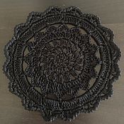 Для дома и интерьера handmade. Livemaster - original item Napkin GOTHIC black 100% cotton. Handmade.