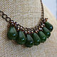 Necklace green jade, green, chain necklace crystal. Necklace. Ritasdreams (ritasdreams). My Livemaster. Фото №6