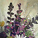 Wildflowers, oil painting on canvas, flowers in a glass vase. Pictures. myfoxyart (MyFoxyArt). My Livemaster. Фото №5