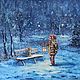 Oil painting 'Story in the snow', Pictures, Nizhny Novgorod,  Фото №1