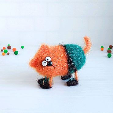 Сувениры и подарки ручной работы. Ярмарка Мастеров - ручная работа Вязаная игрушка рыжий кот. Авторская работа.. Handmade.