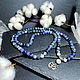 Beads of natural sodalite, Rosary, Moscow,  Фото №1