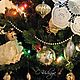 Punto servilleta de copo de nieve'. Swipe. Cross stitch and beads!. Ярмарка Мастеров.  Фото №7