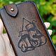 Leather phone case for number №3, Case, Sizran,  Фото №1
