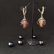 Украшения handmade. Livemaster - original item earrings: Stained glass. Handmade.