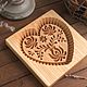 Заказать Пряничная форма  "Гжель". Валентинка. PippaWoodCraft. Ярмарка Мастеров. . Формы для выпечки Фото №3