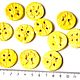 Order  yellow ceramic buttons with grass prints. artteremok. Livemaster. . Buttons Фото №3