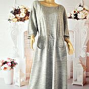 Одежда handmade. Livemaster - original item Knitted dress,cotton,48. Handmade.