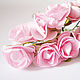 Роза бумажная, диаметр 10 мм, Цветы искусственные, Москва,  Фото №1