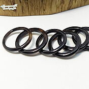 Украшения handmade. Livemaster - original item 13.5 r-r Thin ring Black agate (tkcha135). Handmade.