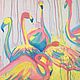 Painting with acrylic paints on canvas 'Flamingo', Pictures, Naberezhnye Chelny,  Фото №1