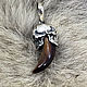 Natural wolf claw with skulls. Amulet. Urbanstyle. Online shopping on My Livemaster.  Фото №2