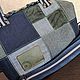 Сумка джинсовая, женская, с ручками. Классическая сумка. Kate's JNS bags. Интернет-магазин Ярмарка Мастеров.  Фото №2
