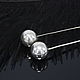 Silver Ball Earrings #4 Made of 925 Sterling Silver AN0015-1. Earrings. Sunny Silver. My Livemaster. Фото №4
