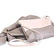 Bag bag with a cosmetic bag made of leather-T-shirt bag Bag made of leather. Sacks. BagsByKaterinaKlestova (kklestova). Online shopping on My Livemaster.  Фото №2
