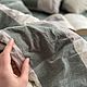 Постельное белье мятый вареный хлопок зеленый в клетку скандинавский. Комплекты постельного белья. ЗОЛУШКА ✂️ Постельное белье (Лилия) (zolushka-postel). Ярмарка Мастеров.  Фото №4