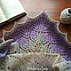 Shawl. Openwork shawl. Knitted scarf, Shawls, Moscow,  Фото №1